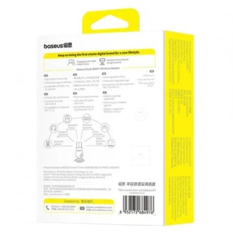 Бездротовий адаптер Bluetooth Baseus Wireless Adapter BA04+ Black (A10082600121-00)