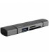 Картридер Proove Arc Link 3 in 1 (USB3.0+SD Card+Micro SD Card) Silver (HBAL00210014)