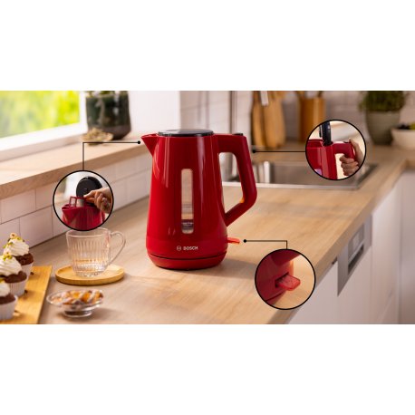 Электрочайник Bosch TWK1M124 Red