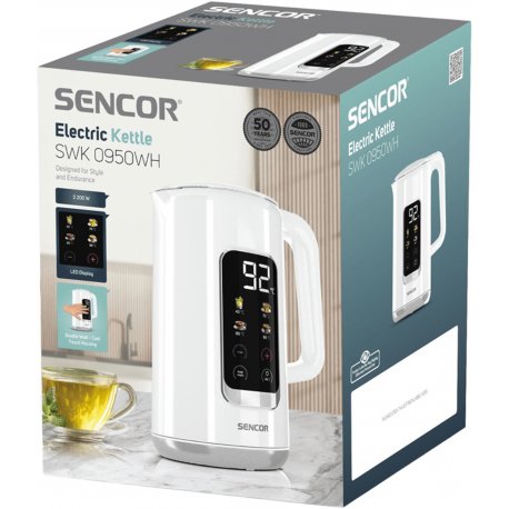 Электрочайник Sencor SWK0950WH White