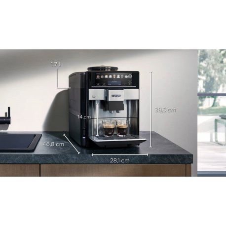 Кофемашина Siemens TE655203RW Black/Silver