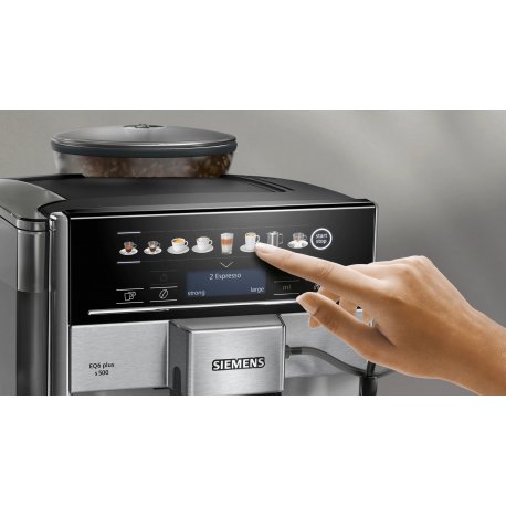 Кофемашина Siemens TE655203RW Black/Silver