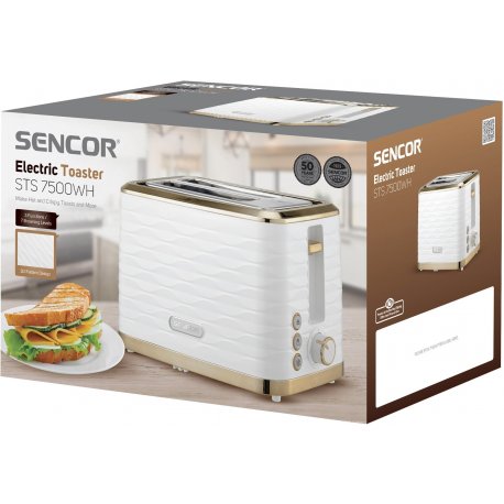 Тостер Sencor STS7500WH White/Gold