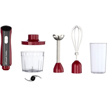 Russell Hobbs Блендер заглибний Desire Red 500Вт чаша-500мл вінчик міні-подріб червоний