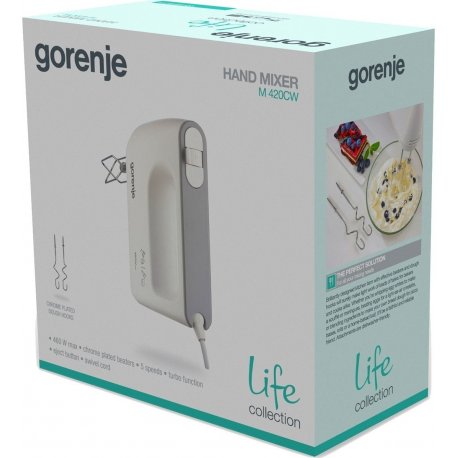 Миксер ручной Gorenje M420CW White