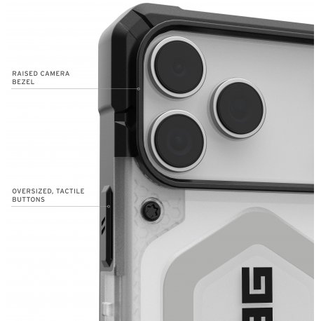 Чехол UAG для iPhone 17 Pro Max Pathfinder Clear MagSafe Ice/Silver (114552114333)