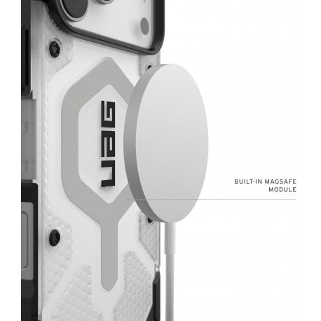 Чохол UAG для iPhone 17 Pro Max Pathfinder Clear MagSafe Ice/Silver (114552114333)
