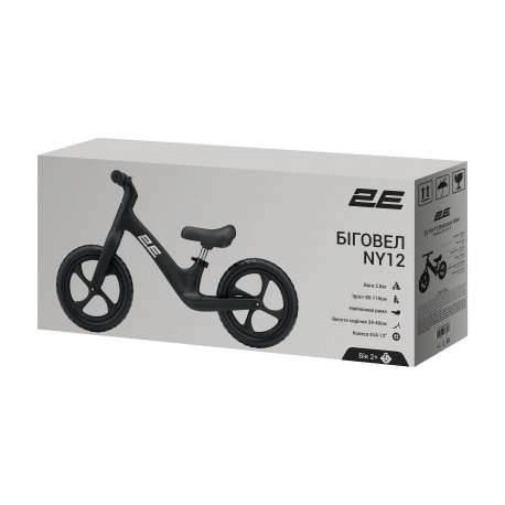 Біговел 2E NY 12" Black (ZCY-NY12-BLACK)