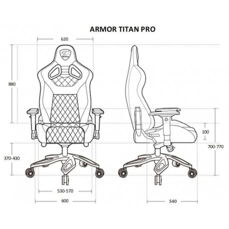 Игровое кресло Cougar Armor TITAN PRO