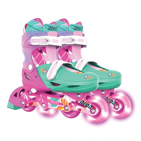 Роликовые коньки Neon Combo размер 34-37 Flowers (NC49F4)