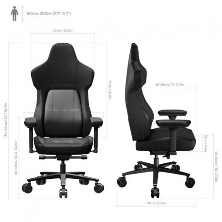 Ігрове крісло TX3 Core Modern Black (TEGC-2057101.11)
