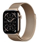 Apple Watch Series 11 42mm (GPS+Cellular) Gold Titanium Case with Gold Milanese Loop