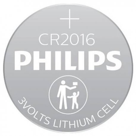 Батарейка Philips CR2016 BLI 1 Lithium 5 шт (CR2016/01B5)