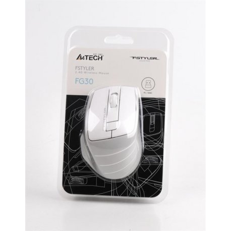 Беспроводная мышь A4Tech FG30 Grey/White