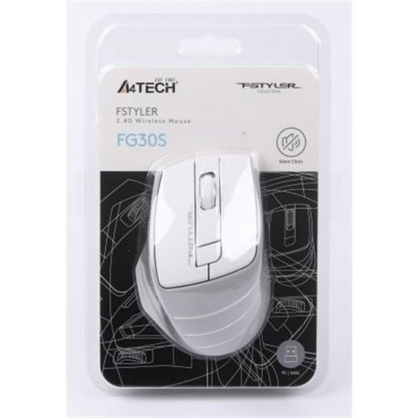 Бездротова миша A4Tech FG30S Grey/White