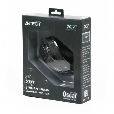 Мышь игровая A4Tech X87 Oscar Neon Black