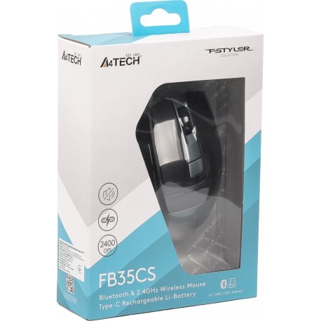 Бездротова миша A4Tech Fstyler FB35CS Midnight Green