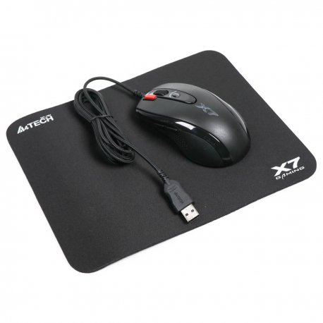 Мышь A4Tech X-710BK Black USB + коврик A4Tech X7-200MP (X-7120)