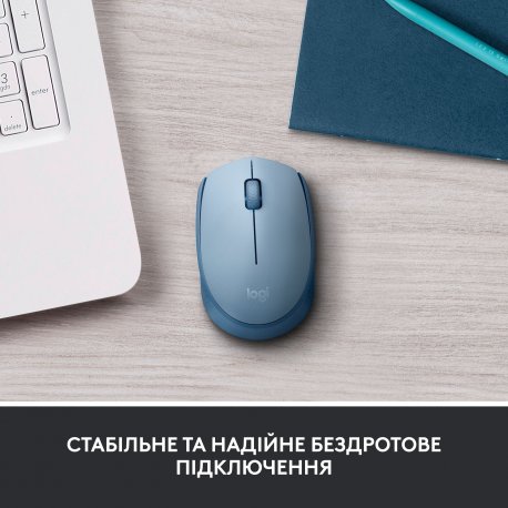 Бездротова миша Logitech M171 Blue/Gray (910-006866)