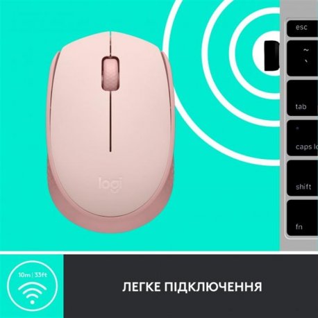 Беспроводная мышь Logitech M171 Rose (910-006865)