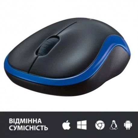 Бездротова миша Logitech M185 Blue (910-002236)