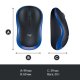 Беспроводная мышь Logitech M185 Blue (910-002236)