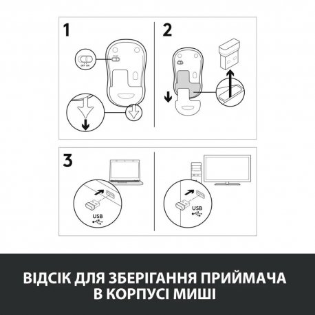 Бездротова миша Logitech M185 Grey (910-002238)