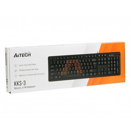 Клавиатура A4Tech KK-3 Black