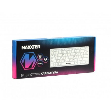 Бездротова клавіатура Maxxter KBW-C01S-UA Silver