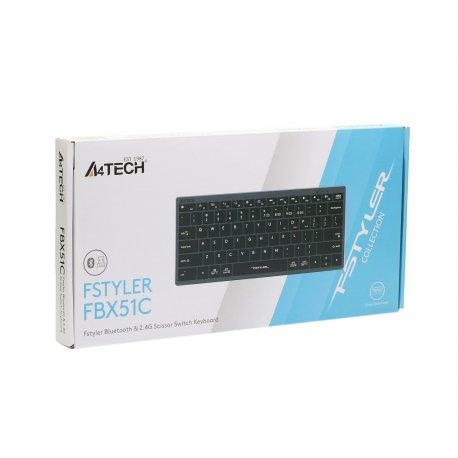Безротова клавіатура A4Tech Fstyler FBX51C Grey
