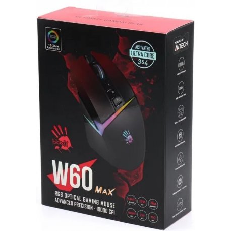 Мышь Bloody W60 Max Gradient Red