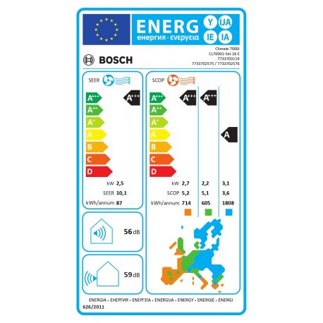 Кондиціонер Bosch Climate 7000i Silver (7733703124)