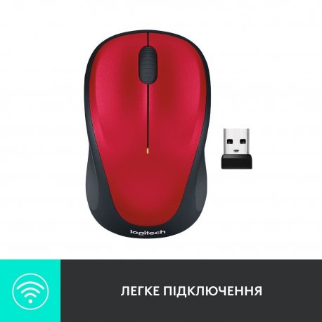 Мышь Logitech M235 Red (910-002496)