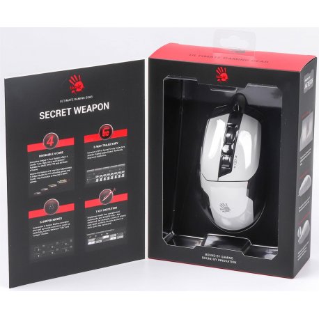 Миша Bloody W70 Max Panda White