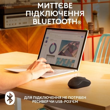 Бездротова миша Logitech M240 Silent Charcoal (910-007119)