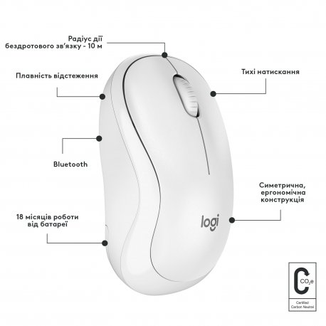 Беспроводная мышь Logitech M240 Silent Charcoal (910-007119)