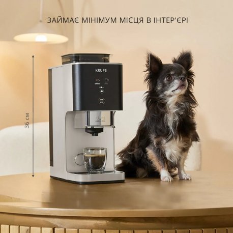 Кофемашина Krups Coffee Crush Black/Beige (SA4001E0)