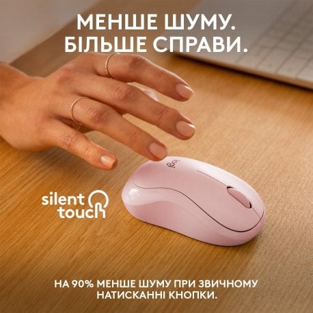 Бездротова миша Logitech M240 Silent Rose (910-007121)