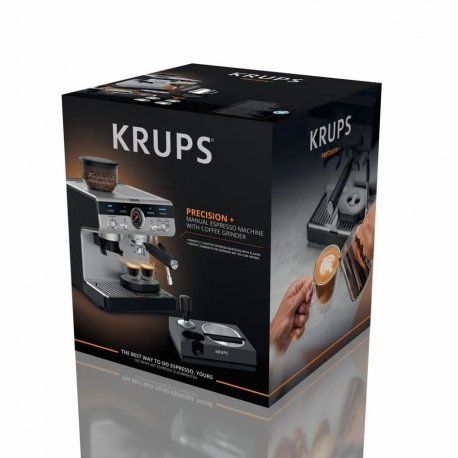 Кофеварка рожковая Krups Precision+ Black/Gray (XP804T10)