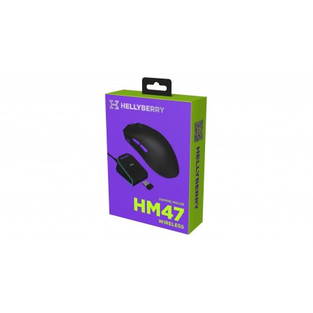 Бездротова миша Hator Hellyberry (HM47_black_violet)
