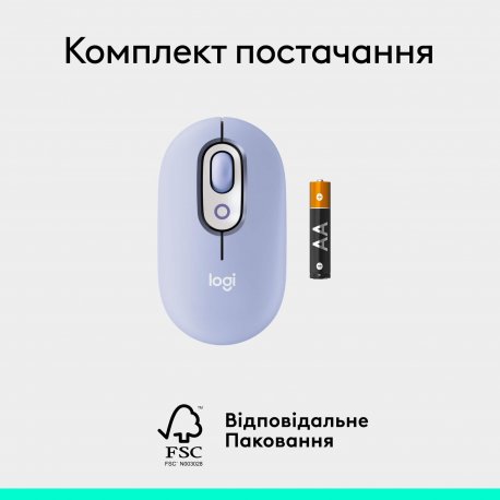 Бездротова миша Logitech Pop Mouse with Emoji Graphite (910-007412)