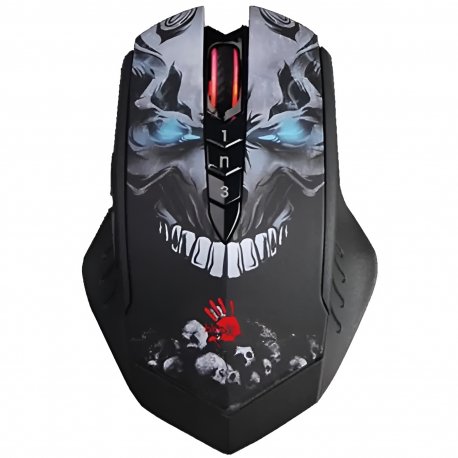 Бездротова миша Bloody R80 Plus (Skull) Black