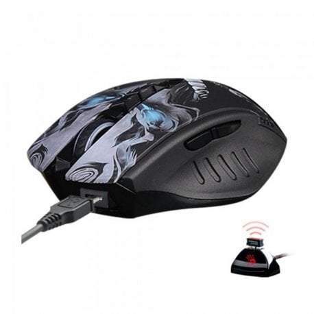 Бездротова миша Bloody R80 Plus (Skull) Black