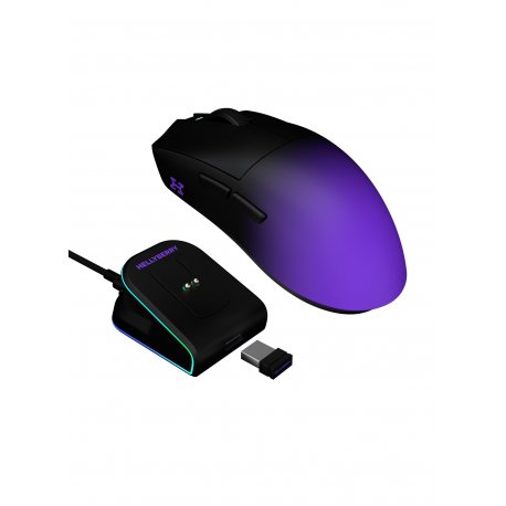 Бездротова миша Hator Hellyberry HM47 Pro Wireless Black/Violet Gradient (HM47PRO_black_violet)
