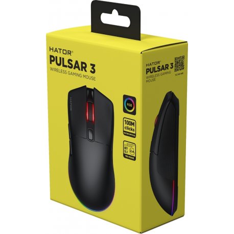 Бездротова миша Hator Pulsar 3 Wireless Black (HTM630)