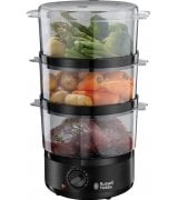 Пароварка Russell Hobbs Kitchen Collection 400Вт 2.3-3.3л Black (26530-56)