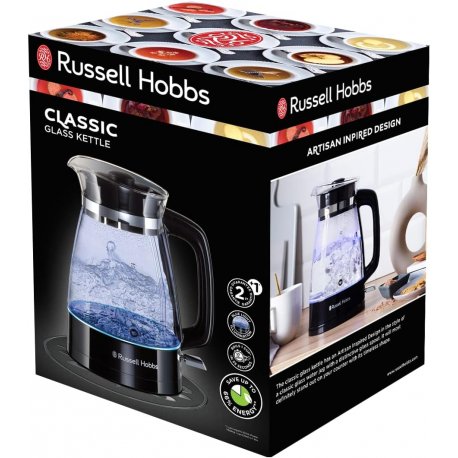 Электрочайник Russell Hobbs Hourglass Black/Silver (26080-70)