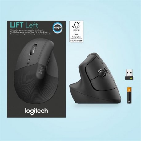 Бездротова миша Logitech Lift Vertical Ergonomic Graphite (910-006474)