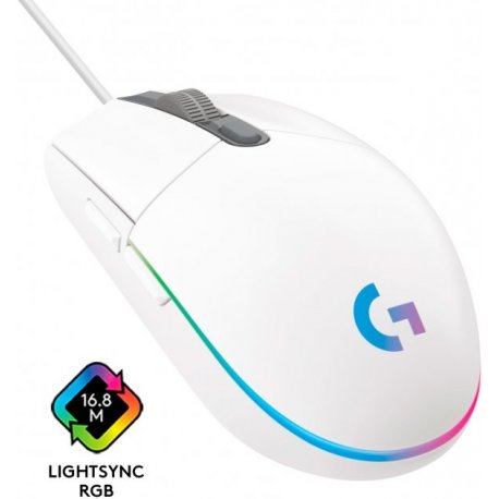 Мышь Logitech G102 Lightsync White (910-005824)