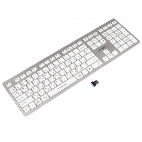 Бездротова клавіатура A4Tech FBX50C White